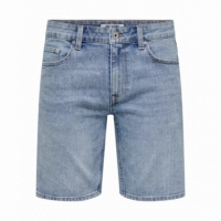 Vaqueros Hombre Bermudas ONLY & Sons Onsweft Box Pim Light Blue Denim