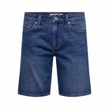 Vaqueros Hombre Bermudas ONLY & Sons Onsweft Box Pim Medium Blue Denim