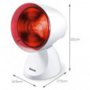 BEURER Lampara de Infrarrojos IL 21 150W Incluye Gafas de Proteccion