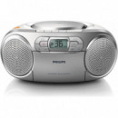 Reproductor de CD Cassette Radio Fm PHILIPS Boombox AZ127/12