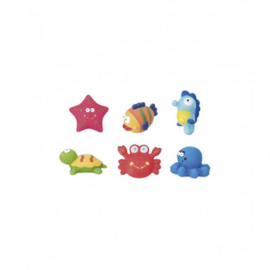 Bote De 6 Juguetes De Ba&ntilde;o Olmitos