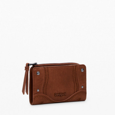 Desigual Monedero efecto piel bordado mediano 25WAYP15-6011