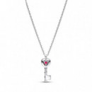 PANDORA Callar en Plata de Ley con Llave de Corazón 394392C01