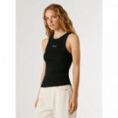 PEPE JEANS Camiseta sin Mangas de Cuello Redondo PL506035-999