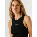 PEPE JEANS Camiseta sin Mangas de Cuello Redondo PL506035-999