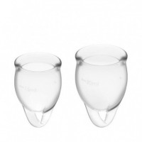 Copas Menstruales Feel Confident - 15 y 20 Ml  SATISFYER