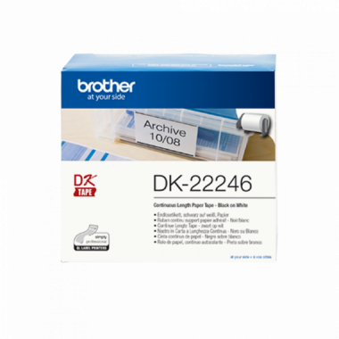 Cinta Continua BROTHER Blanco Papel Termico 103MM X 30.48M (DK22246)