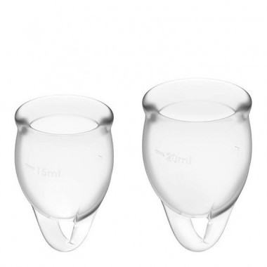 Copas Menstruales Feel Confident - 15 y 20 Ml  SATISFYER