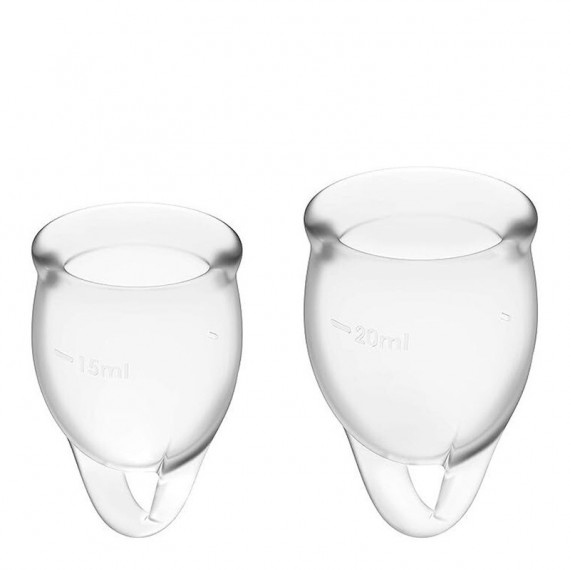 Copas Menstruales Feel Confident - 15 y 20 Ml  SATISFYER