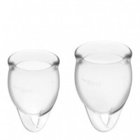 Copas Menstruales Feel Confident - 15 y 20 Ml  SATISFYER