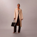 Bolso tote pequeño logo emblemático acolchado