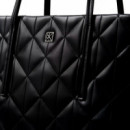 Bolso tote pequeño logo emblemático acolchado