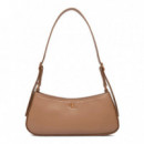 Bolso de hombro con herraje con logo monograma