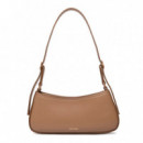 Bolso de hombro con herraje con logo monograma