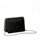 Minibolso acolchado con logotipo de emblema