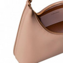 Bolso de hombro con logo grabado