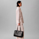 Bolso tote de negocio con logo monograma