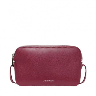 Bolso cruzado con logo en l&aacute;mina met&aacute;lica