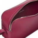 Bolso cruzado con logo en lámina metálica