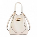 Bolso hobo efecto piel asa trenzada y lazada