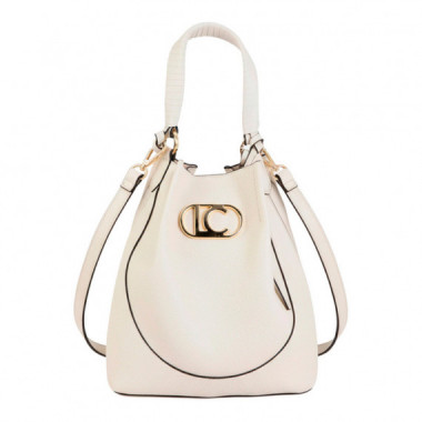 Bolso hobo efecto piel asa trenzada y lazada