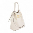 Bolso hobo efecto piel asa trenzada y lazada