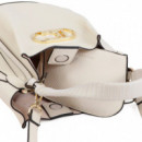 Bolso hobo efecto piel asa trenzada y lazada