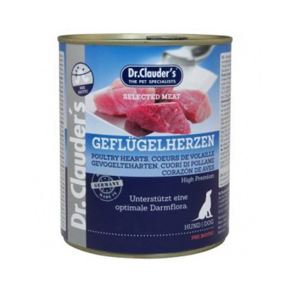 DR CLAUDER Dog Lata Corazon Pollo 800 Gr