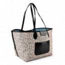 VALENTINO BOLSO VBS9Z501 F82 REVERSE AZZUR/MULTIC