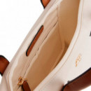 Bolso tote con monograma TH