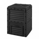 COMPOSTERA DE JARDIN 300 LITROS 60.7X60.5X82.5CM NEGRA AIRMEC