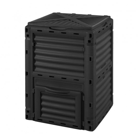COMPOSTERA DE JARDIN 300 LITROS 60.7X60.5X82.5CM NEGRA AIRMEC
