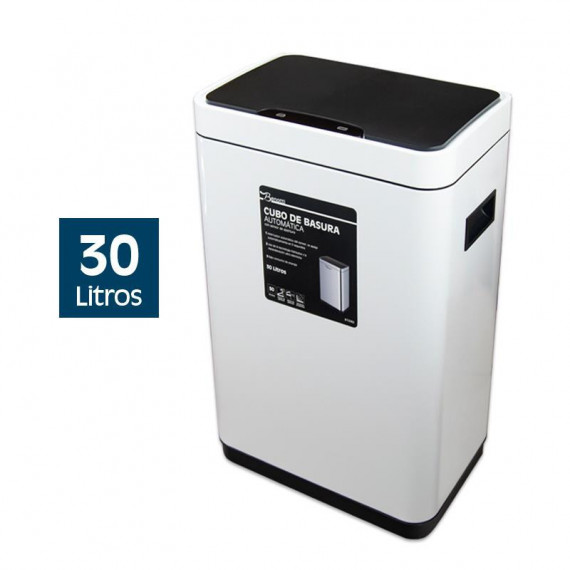 PAPELERA DE COCINA AUTOMATICA 30 LITROS BLANCO BENOTTI