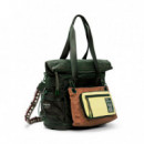 Mochila voyager bicolor encerada