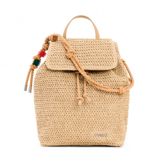 Mochila pequeña rafia charms