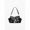 Desigual Bolso bowling efecto piel letras mediano 25WAXPA6-2000
