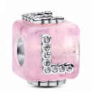 Charm Cubo Amor Cristal de Murano Rosa 794433C01