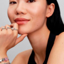 Charm Cubo Amor Cristal de Murano Rosa 794433C01