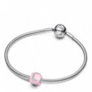 Charm Cubo Amor Cristal de Murano Rosa 794433C01