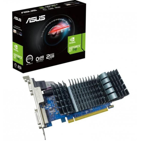 Tarjeta Gráfica ASUS GT 710 SL EVO BRK 2GB DDR5 (HDMI-DVI-D-VGA) | 90YV0ALA-M0NA00