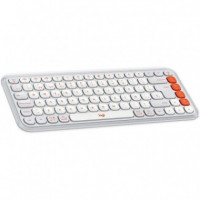 Teclado Inalámbrico LOGITECH Pop Icon Keys Rose/white