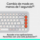 Teclado Inalámbrico Logitech POP ICON Keys Rose/White
