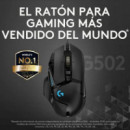 Ratón Gaming Logitech G502 HERO Óptico USB RGB Negro