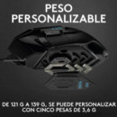Ratón Gaming Logitech G502 HERO Óptico USB RGB Negro