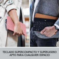 Teclado LOGITECH Keys-to-go Inalámbrico para Ios (rosa) - 920-010043