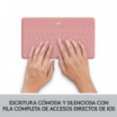 Teclado Logitech Keys-To-Go Inalámbrico para iOS (Rosa) - 920-010043
