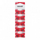 Pack de 10 Pilas de Botón Alcalinas MAXELL LR41/192 1.5V