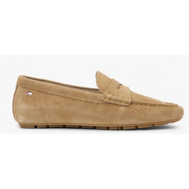 TOMMY HILFIGER - Flag Soft Suede Driver Loafer - Rbc - F|FW0FW08558/RBC
