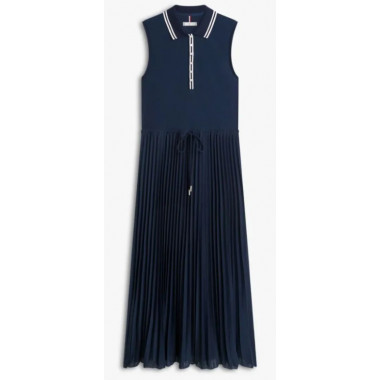 TOMMY HILFIGER - 1985 PLEATED POLO DRESS NS - C1G - F|WW0WW49621/C1G