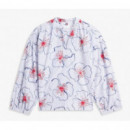 TOMMY HILFIGER - POPLIN RELAXED V-NECK BLOUSE - 0YG - F|WW0WW49644/0YG